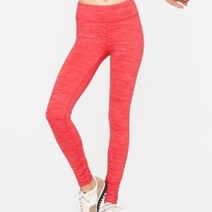 Outdoor Voices Tech Sweat Red Leggings Medium Matching Set EUC
